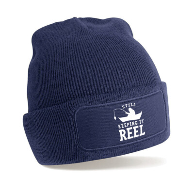 Angeln Beanie Mütze Geschenk für Papa Opa lustige Mütze Artikel Angelausrüstung Zubehör