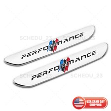 2x M Performance Car Fender Nameplate Emblem Badge Sport Limited Decorate Chrome