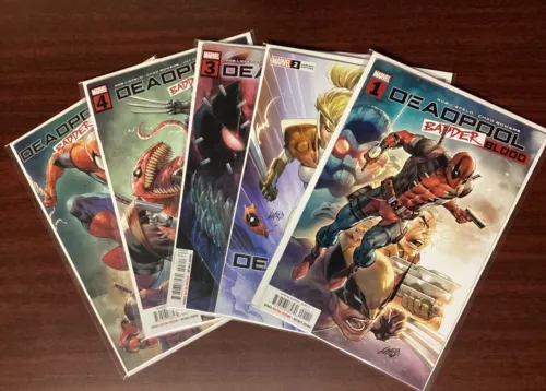 Marvel Comics Deadpool Badder Blood (2023) Limited Series 1 2 3 4 5 Full Run