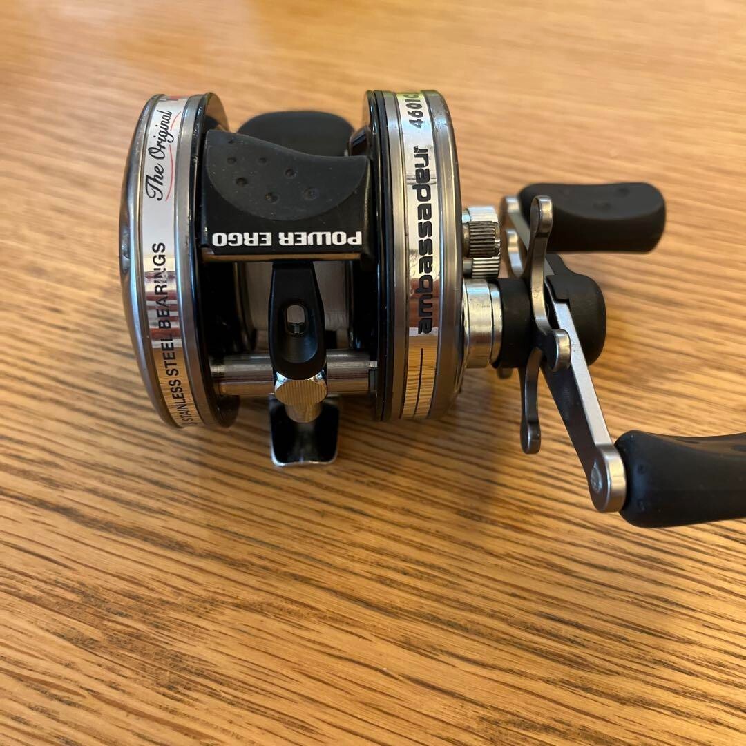 Abu Garcia Ambassadeur 4601C Gunner left handle casting reel uesd