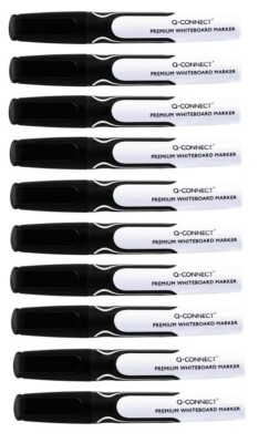 10 x Whiteboardmarker Premium Boardmarker Rundspitze 3 mm schwarz KF11168