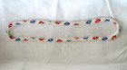 Vintage Costume Jewelry Womens patriotic multicolor beaded necklace 15” — photo 2