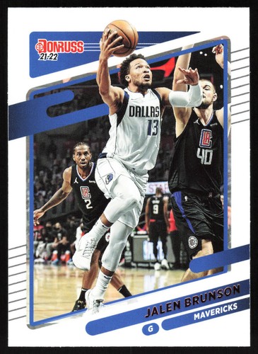 Jalen Brunson 2021-22 Donruss #19 Dallas Mavericks Basketball Card