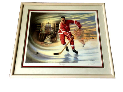 James Lumbers artist proof Mr Hockey Gordie Howe artist proof 761/999 Red Wings