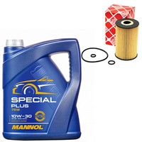 MotoröL Set 10W-30 5 Liter + ÖLfilter 36634 FüR Audi Tt A3 1.6 2.0 Tdi Quattro