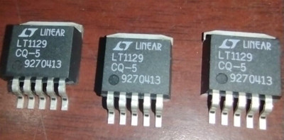 LT1129CQ-5 LDO regulator w/ shutdown/5V, 700mA/Lot of 3/NOS/5-DDPAK pkg