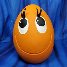 Ovo Extra Extra Large Orange Egg from Lanco Rubber Toy Fidget Organic New 
