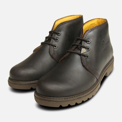 Mr Panama Jack Dark Brown Waxy Waterproof Havana Joe Boots