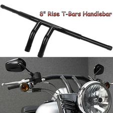 8" Rise 1-1/4" Bar Pullback T-Bars Handlebar For Harley Honda Yamaha Universal