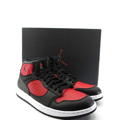 Nike Mens Air Jordan Access Bred Black Red Basketball Sneakers