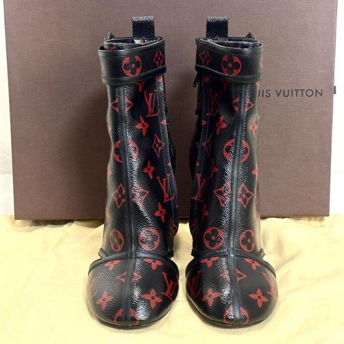 Popular Model Louis Vuitton Monogram Limited Edition Boots Flower Heel 23.5Cm - Picture 2 of 10
