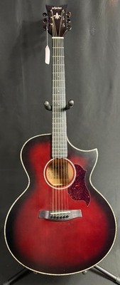 Schecter Orleans Stage Auditorium Cutaway Acoustic-Electric Guitar Vampyre Red