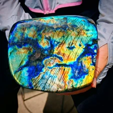 3.96LB Natural Labrador moonstone quartz free form mineral specimen  1800g