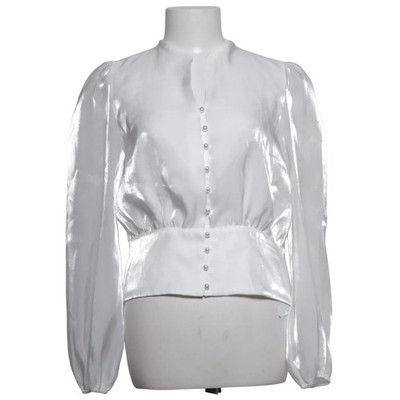 Anewsta, Bluse, Größe: 40/42, Weiß, Polyester, Einfarbig, Damen #xZD
