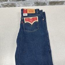 Levi's Girl Low Pro Mid-Rise Relaxed Fit Adjustable Waist Jeans SZ 10 Blue NEW