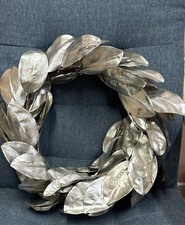 Metallic Magnolia Leaf Wreath