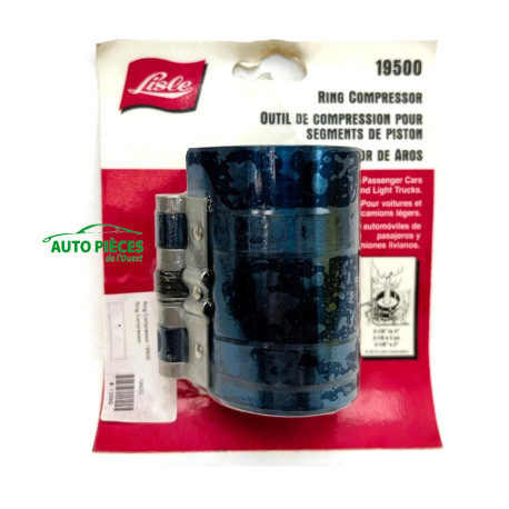Compresseur de segment pour changer les pistons auto Lisle 19500