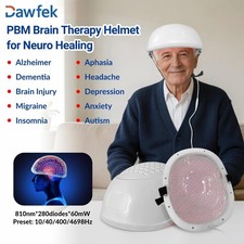 810nm Photobiomodulation Brain Helmet for Memory Loss Alzheimer Parkinson