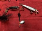 ASSORTED FISHING GEAR LURES HOOKS FLIES WEIGHTS BOX AND MORE — photo 6