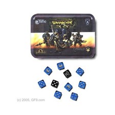 GF9 Warmachine Cygnar Dice Set w/Carrying Tin EX