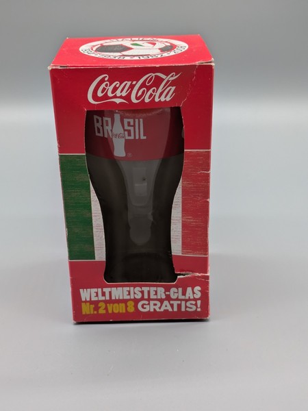 Coca Cola Sammler Glas GläSer 1 Brasilien* Fifa Wm 2014 FußBall Neu & Ov-image