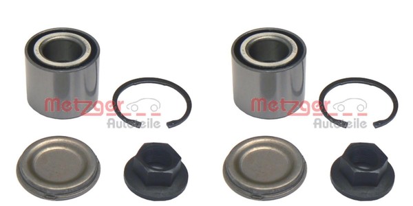 Metzger 2X Radnabe Radlagersatz Hinten FüR Opel Corsa C Tigra Twintop F08 F68-image