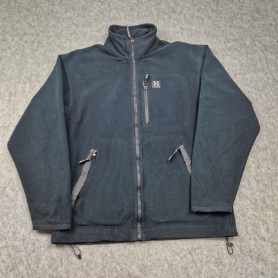 Haglöfs Fleecejacke Herren Small schwarz Windbreaker Windstopper Jacke Wandern