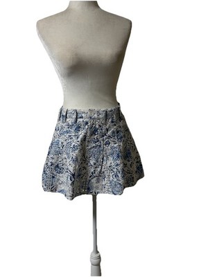 Love the Label small Y2K mini eyelet  whimsigoth festival skirt