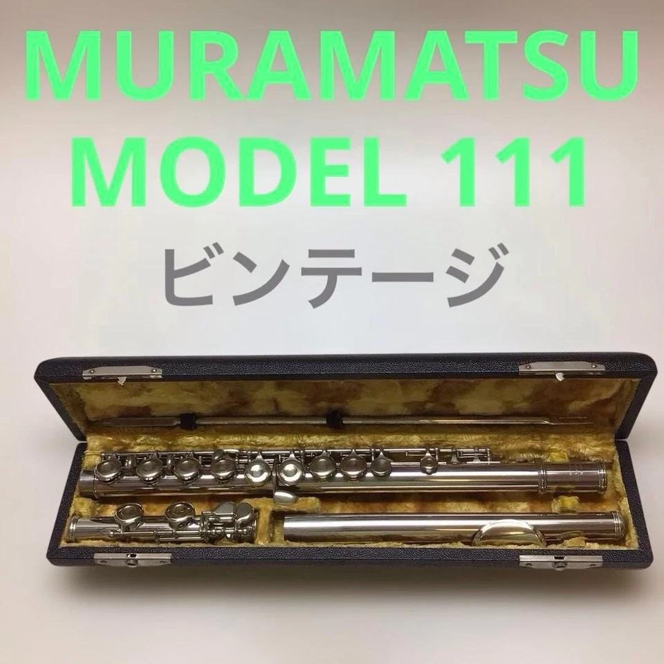 Flauta Muramatsu Modelo 111 Níquel Sólido Plata De Colección Años 60 Japón con Estuche Foto 2 de 4