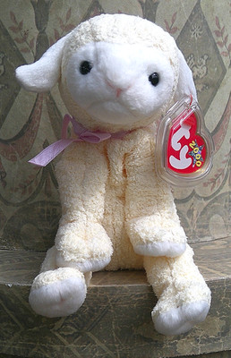 Super Cute Ty Beanie Baby Easter Lamb Fleecie Mint with Mint Tag