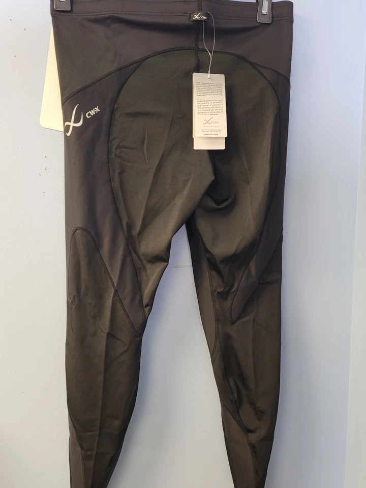 CW-X Stabilyx Joint Support Compression Tights (Black) Men's Workout L - 225809A - Image 3 of 4