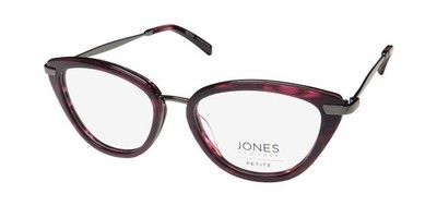 NEW JONES NEW YORK J235 PETITE EYEWEAR PURPLE 49-16-135 CAT EYE FULL-RIM METAL &