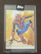Marketplace image: 2026 Topps Chrome Marvel Mint 1/1 Gold Sketch Encased SPIDER-MAN Jazreel Rojales
