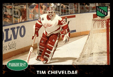 1992-93 Pro Set Parkhurst Tim Cheveldae #441 Detroit Red Wings NHL Hockey Base