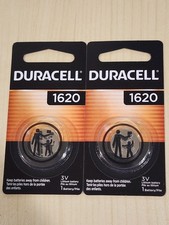 2 Pack DURACELL CR1620 ECR1620 3V Coin Cell Lithium Battery  Exp. 2034