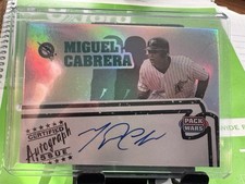 2005 Topps Pack Wars Miguel Cabrera Certified Autograph Issue