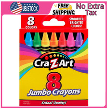Cra-Z-Art 8ct Jumbo Crayons for Children, Back to School Essential for Ages 3