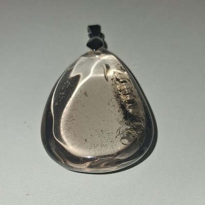 Natural Smoky Quartz  Crystal Quartz  pendant 