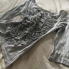 USED EXCELLENT CONDITION 90S COMME DES GARCONS 3D ROSE LONG-SLEEVED T-SHIRT GO