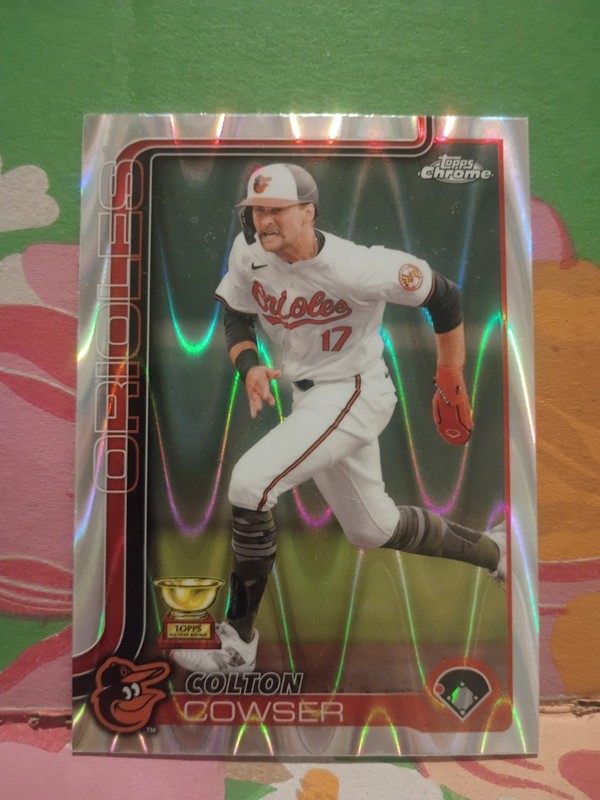2025 Topps Chrome - Colton Cowser #44 RayWave Refractor Baltimore Orioles