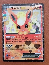 Flareon EX RC6 RC32 Generations: Radiant Collection Holo LP-MP Pokemon TCG Card