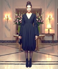 Dsquared 2 Women's Black Wool Dress