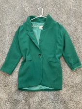 Women s Forest Green Blazer Jacket Modern Fashion