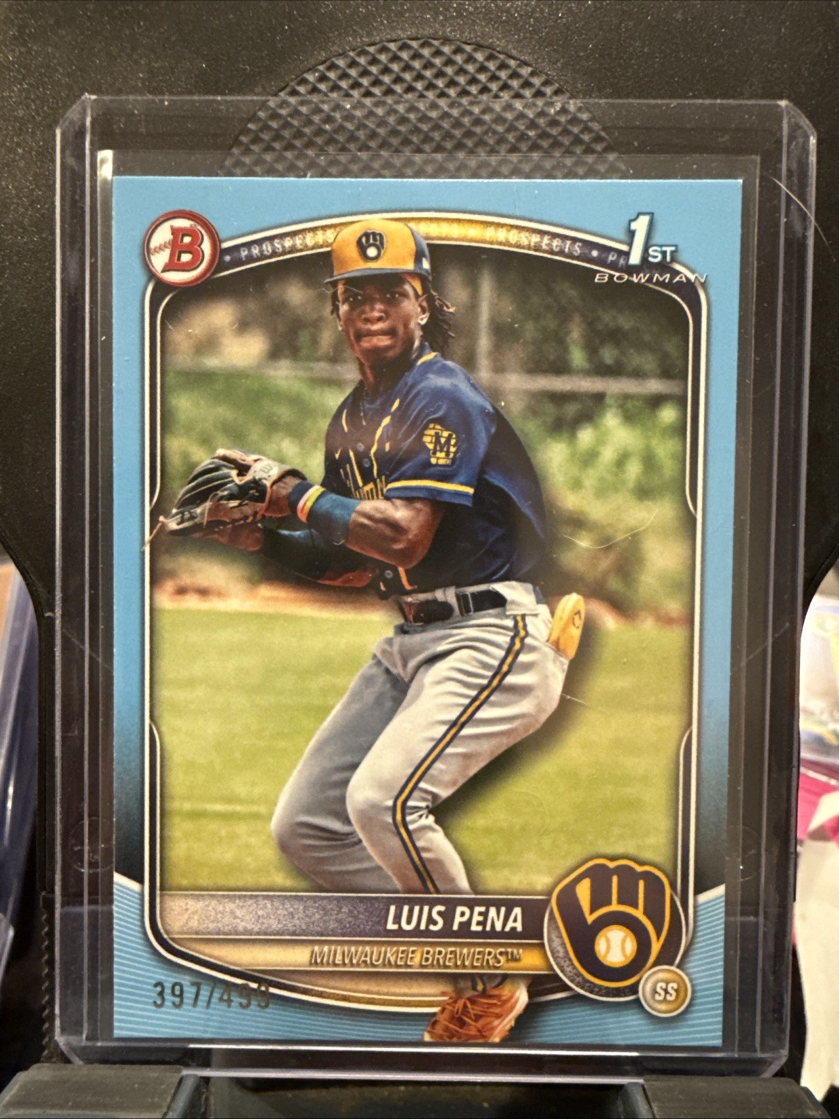 2025 Bowman - Prospects Luis Pena #BP-38 Sky Blue /499 (RC)