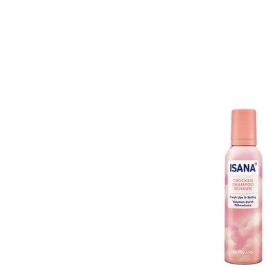 Isana Trockenshampoo Schaum Fresh-Ups & Styling | Volumen durch Föhnwärme vegan