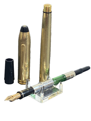 Cross Townsend Fountain Pen 14K Nib Cartridge Converter Model Heavy Vintage