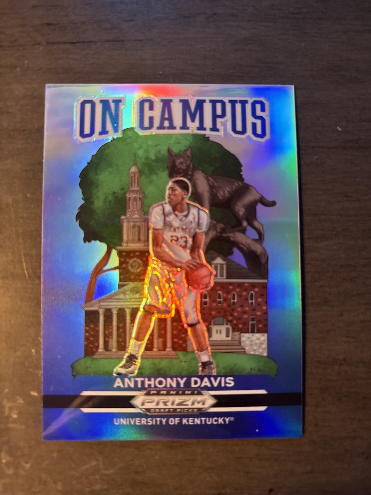 2021-22 Prizm Draft Picks Anthony Davis On Campus #16 Wildcats