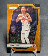 Tyasha Harris Orange Velocity 2024 Panini Prizm WNBA Card #102 Connecticut Sun