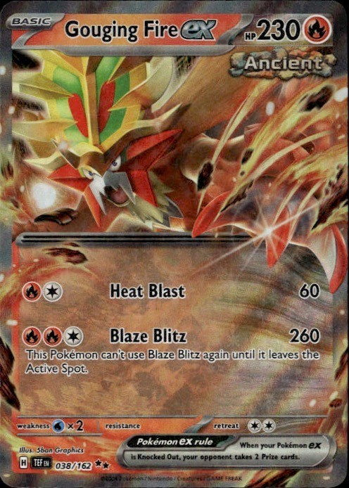 Gouging Fire ex - Double Rare TEF SV05: Temporal Forces 038/162