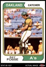 1974 Topps #420 Ray Fosse Athletics 8 - NM/MT